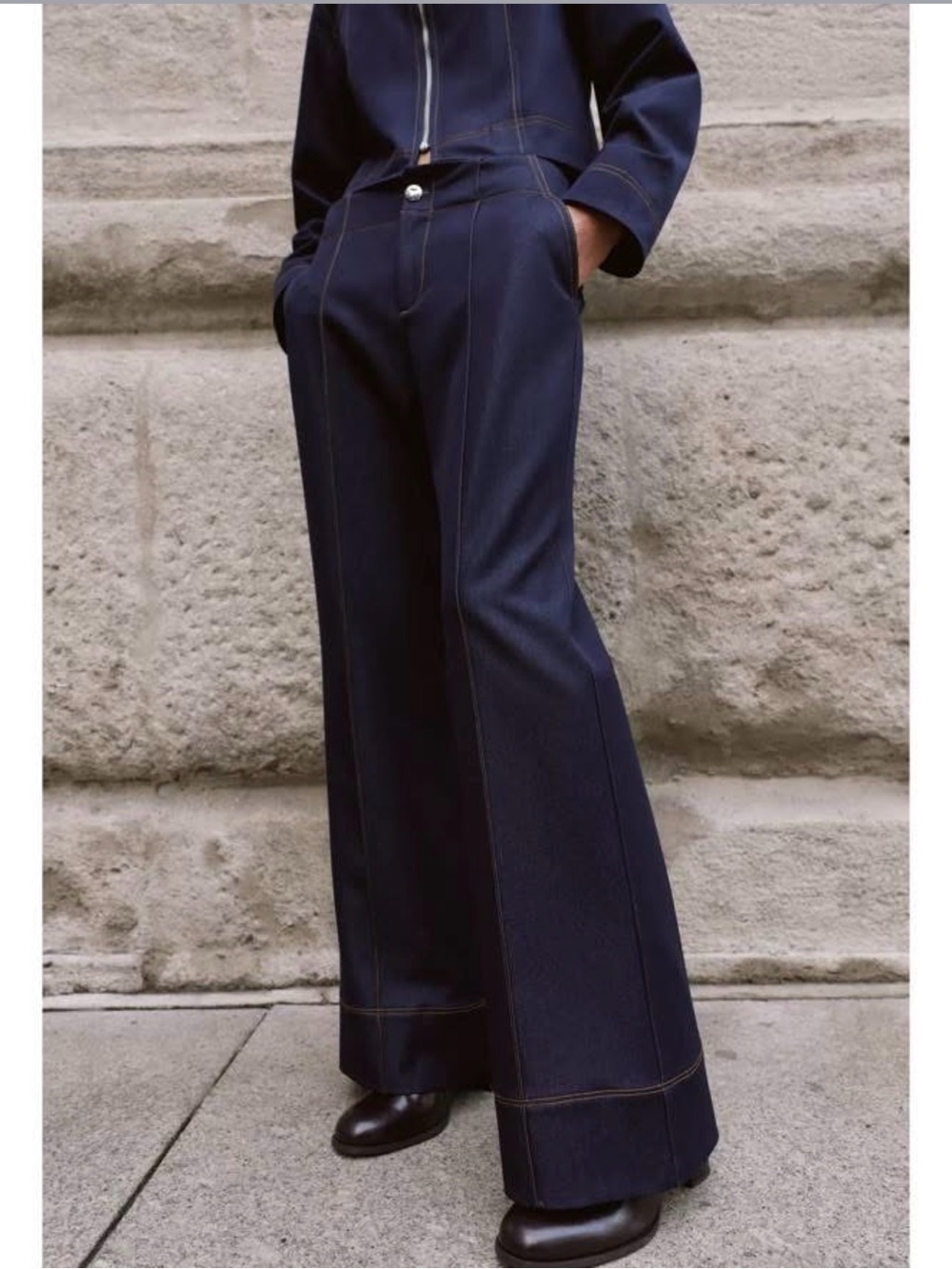 Zara Dark Navy Denim Jeans